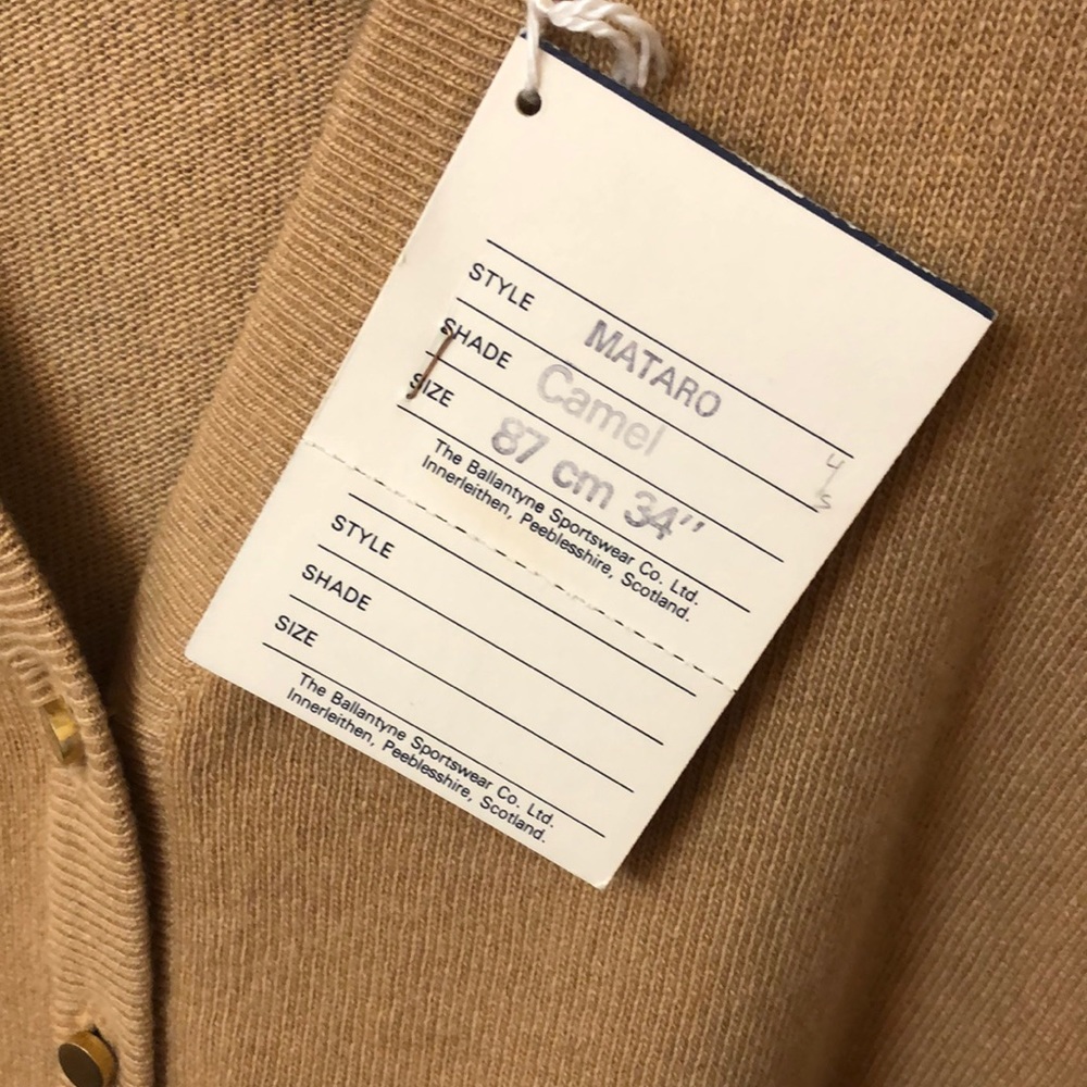 SOLD NWT Vintage Ballantyne Cashmere Cardigan - Picture 5 of 8